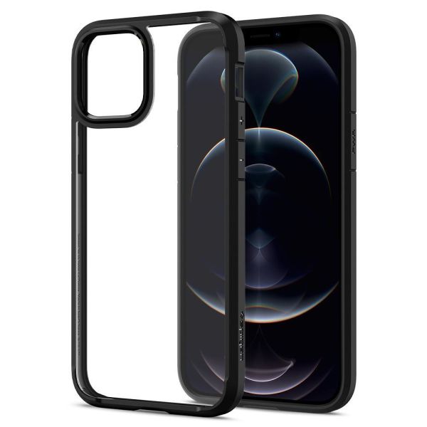 Spigen iPhone 12 / iPhone 12 Pro ile Uyumlu Kılıf Ultra Hybrid Matte Black