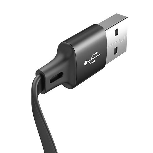 Baseus Little Octopus 3in1 Type-C+İPhone+Micro Usb Şarj Kablo 1.2M-Siyah