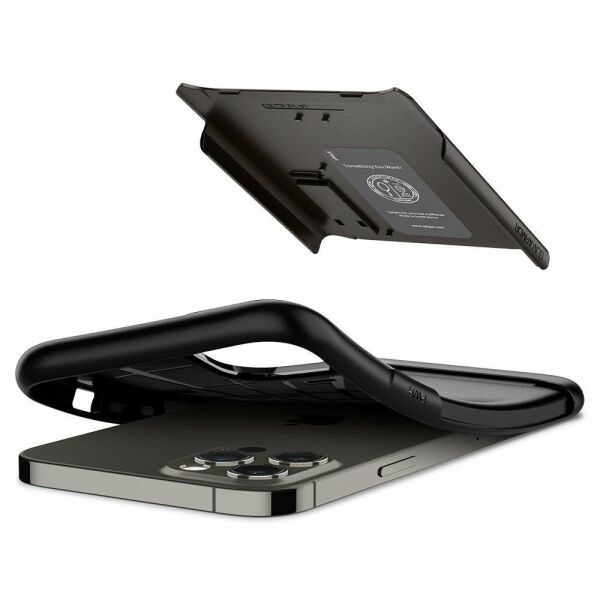 Spigen iPhone 12 Pro Max ile Uyumlu Kılıf Slim Armor Gunmetal