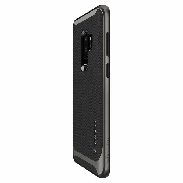 Spigen Galaxy S9 Plus ile Uyumlu Kılıf Neo Hybrid Gunmetal