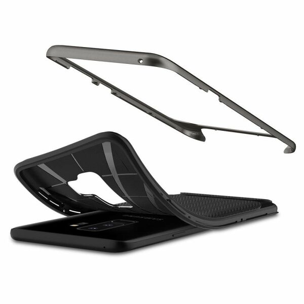 Spigen Galaxy S9 Plus ile Uyumlu Kılıf Neo Hybrid Gunmetal