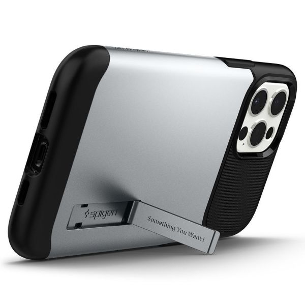 Spigen iPhone 12 Pro Max ile Uyumlu Kılıf Slim Armor Satin Silver