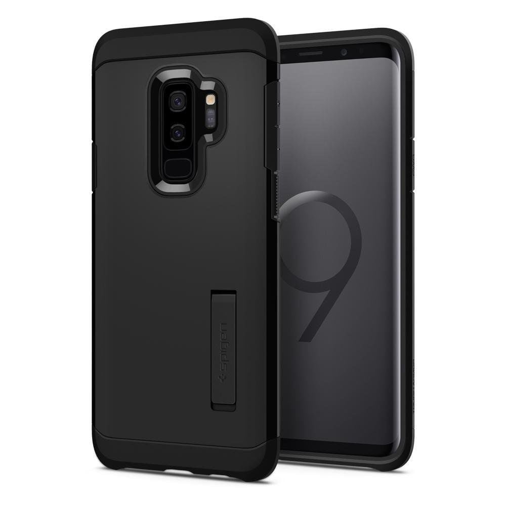Spigen Galaxy S9 Plus ile Uyumlu Kılıf Tough Armor Black
