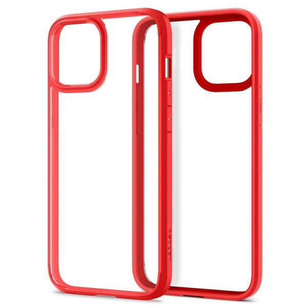 Spigen iPhone 12 Pro Max ile Uyumlu Kılıf Ultra Hybrid Red