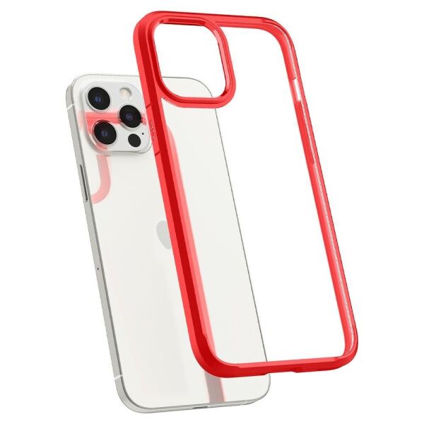 Spigen iPhone 12 Pro Max ile Uyumlu Kılıf Ultra Hybrid Red