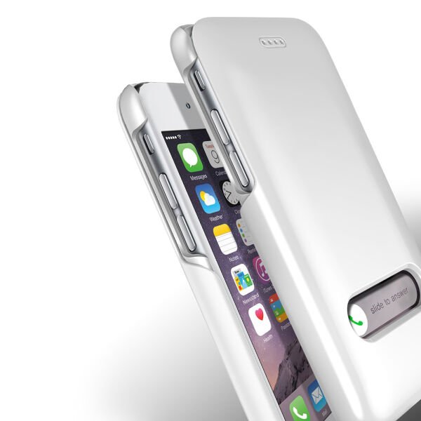 VRS iPhone 6/6S ile Uyumlu Slim Hard Slide Kılıf Pearl White Baby Pink