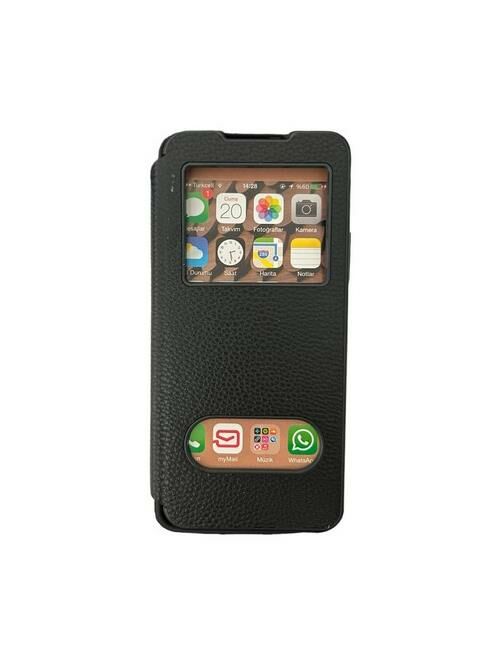 Jopus Psmart 2021 ile Uyumlu Premium Kapaklı Kılıf Siyah