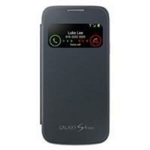 Galaxy S4 Mini i9190 ile Uyumlu S View Cover Kılıf Siyah EF-CI919BBEGWW (Out)