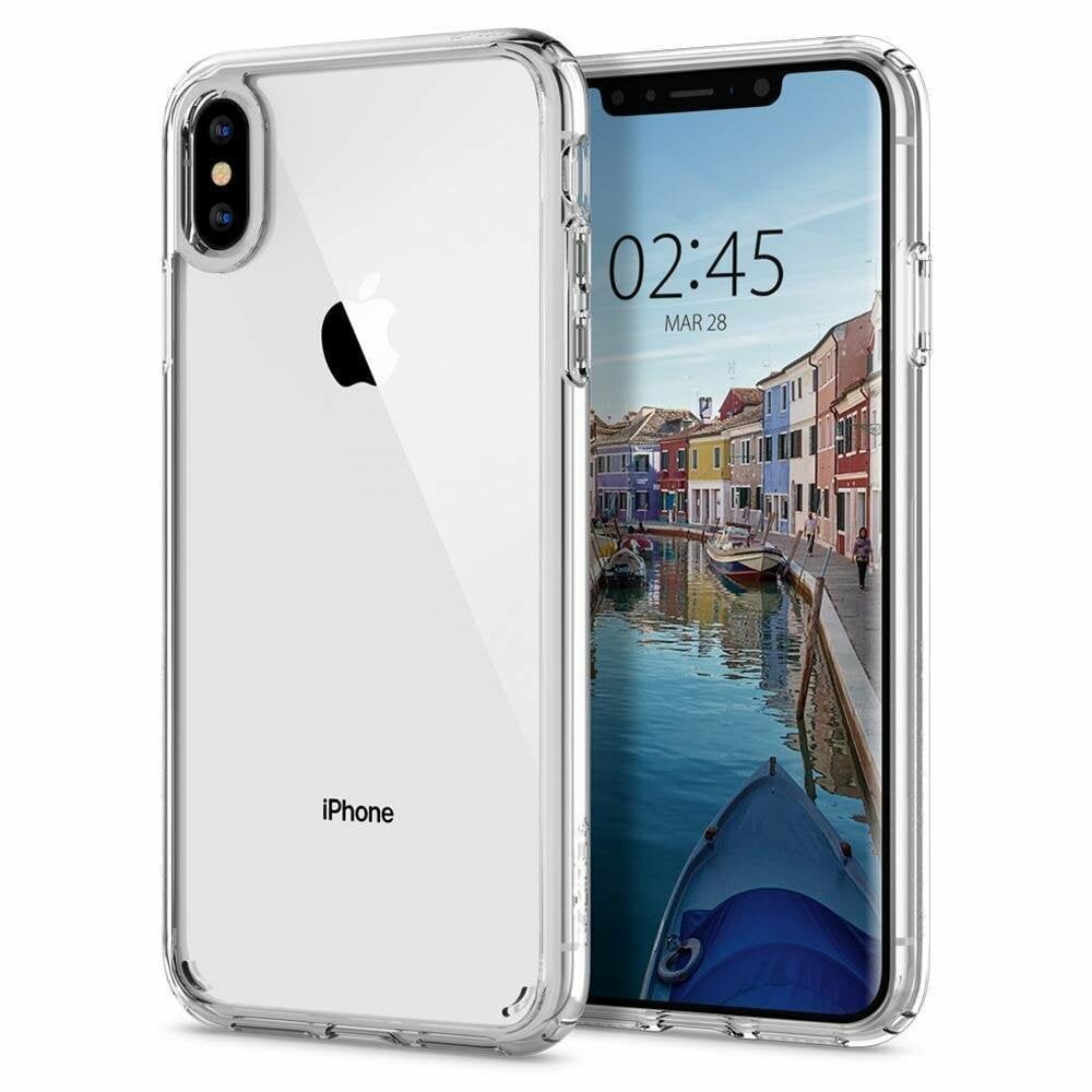 Spigen iPhone XS Max ile Uyumlu Kılıf Ultra Hybrid Crystal Clear