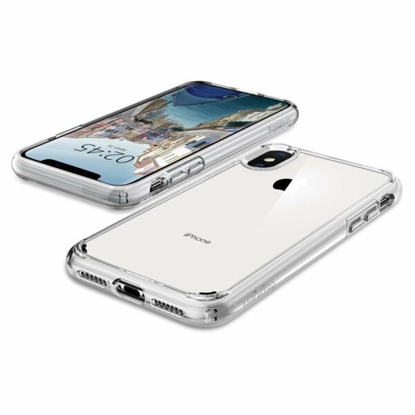 Spigen iPhone XS Max ile Uyumlu Kılıf Ultra Hybrid Crystal Clear