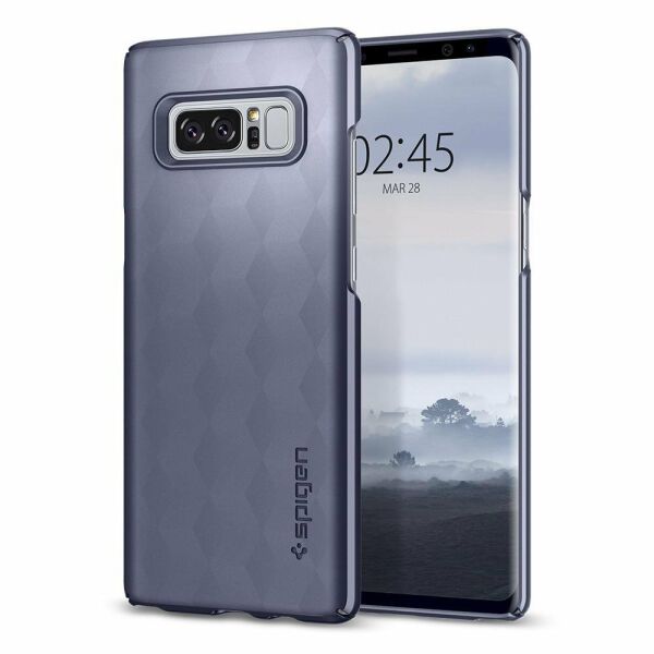 Spigen Galaxy Note 8 ile Uyumlu Kılıf Thin Fit Orchid Gray