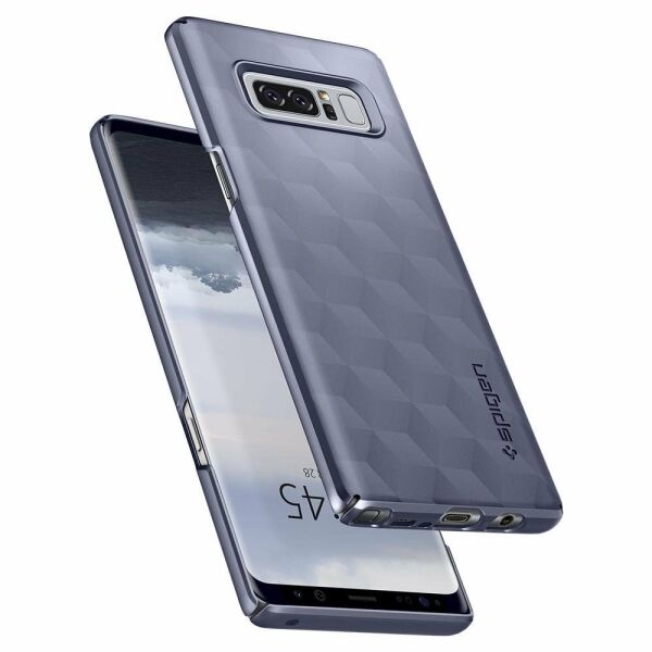 Spigen Galaxy Note 8 ile Uyumlu Kılıf Thin Fit Orchid Gray