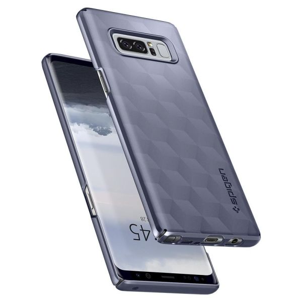 Spigen Galaxy Note 8 ile Uyumlu Kılıf Thin Fit Orchid Gray