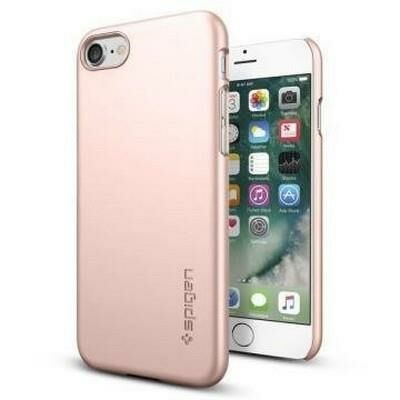 Spigen iPhone 7 ile Uyumlu Kılıf Thin Fit Ultra İnce Rose Gold