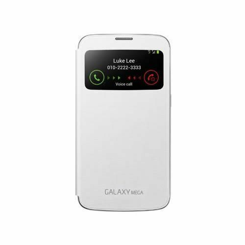 Galaxy Mega i9200 ile Uyumlu S View Cover Kılıf Beyaz EF-CI920BWEGWW (Out)