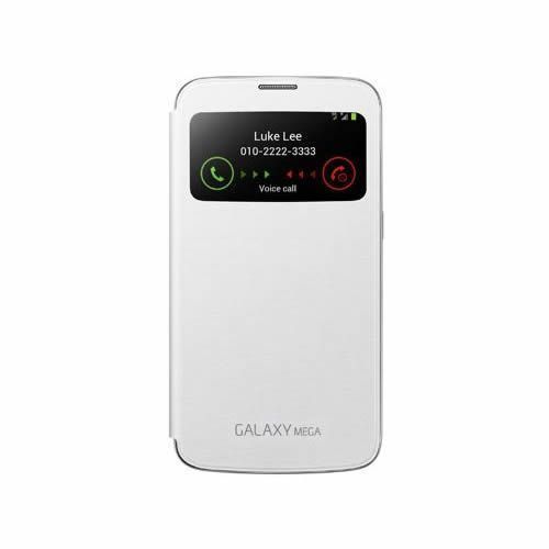 Galaxy Mega i9200 ile Uyumlu S View Cover Kılıf Beyaz EF-CI920BWEGWW (Out)