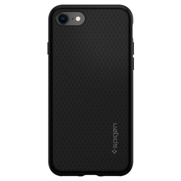 Spigen iPhone SE 2020 / iPhone 8/7 Uyumlu ile Uyumlu Kılıf Liquid Air Armor Black