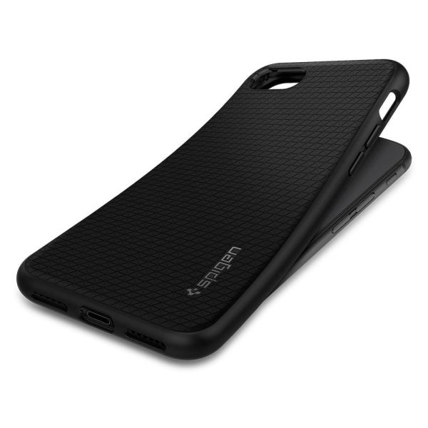 Spigen iPhone SE 2020 / iPhone 8/7 Uyumlu ile Uyumlu Kılıf Liquid Air Armor Black