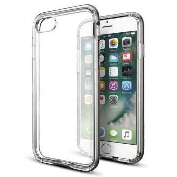 Spigen iPhone 7 ile Uyumlu Kılıf Neo Hybrid Crystal Gun Metal