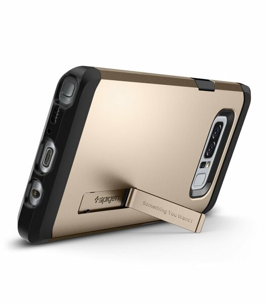 Spigen Galaxy Note 8 ile Uyumlu Kılıf Tough Armor Gold Maple