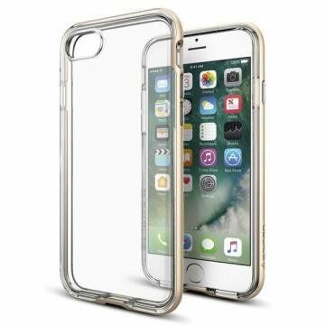 Spigen iPhone 7 ile Uyumlu Kılıf Neo Hybrid Crystal Champagne Gold