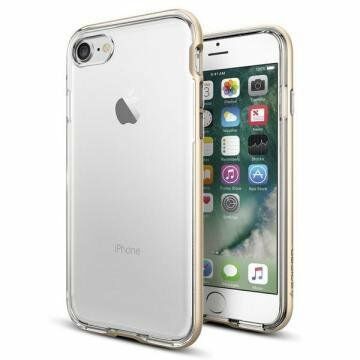 Spigen iPhone 7 ile Uyumlu Kılıf Neo Hybrid Crystal Champagne Gold