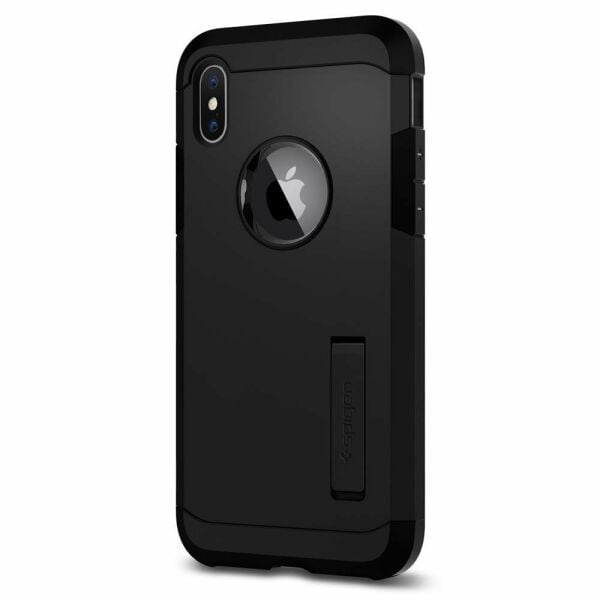 Spigen iPhone X ile Uyumlu Kılıf Tough Armor Black