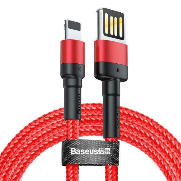 Baseus Special Edition iPhone 2.4A Hızlı Şarj Halat Usb Kablo CALKLF-G09 Kırmızı