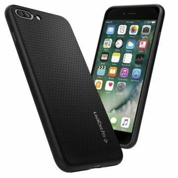 Spigen iPhone 7 Plus / 8 Plus ile Uyumlu Kılıf Liquid Air Armor Black