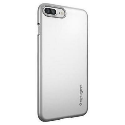 Spigen iPhone 7 Plus ile Uyumlu Kılıf Thin Fit Ultra İnce Satin Silver