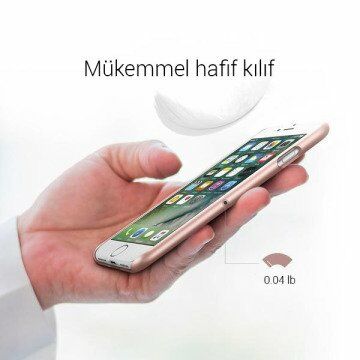 Spigen iPhone 7 Plus ile Uyumlu Kılıf Thin Fit Ultra İnce Rose Gold