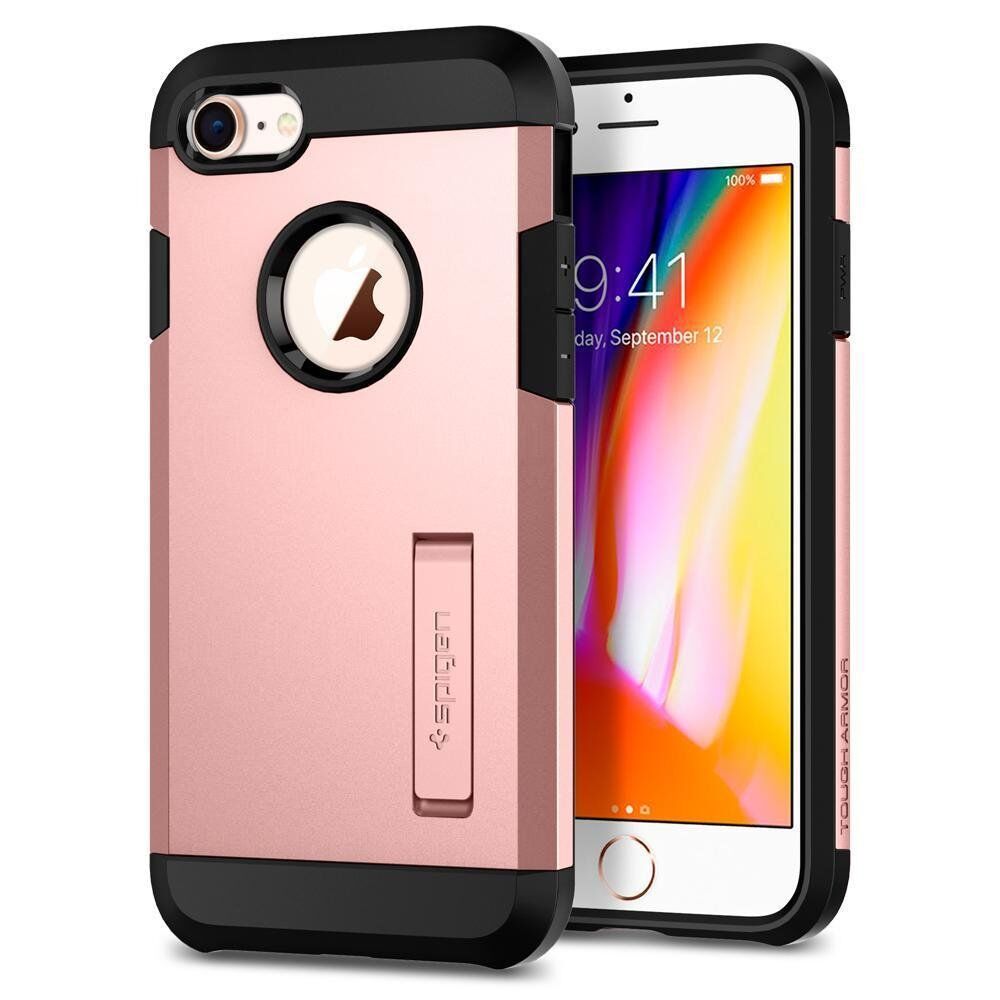 Spigen iPhone 7/8 ile Uyumlu Kılıf Tough Armor 2 Rose Gold