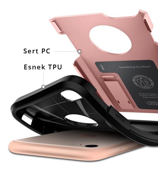 Spigen iPhone 7/8 ile Uyumlu Kılıf Tough Armor 2 Rose Gold