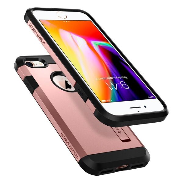 Spigen iPhone 7/8 ile Uyumlu Kılıf Tough Armor 2 Rose Gold