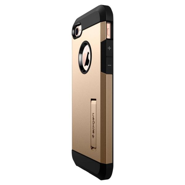 Spigen iPhone 7/8 ile Uyumlu Kılıf Tough Armor 2 Champagne Gold