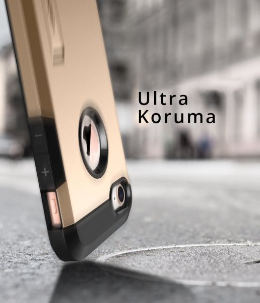 Spigen iPhone 7/8 ile Uyumlu Kılıf Tough Armor 2 Champagne Gold