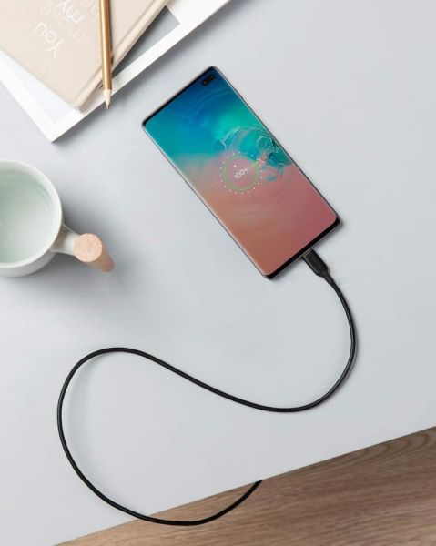 Anker PowerLine III USB-C To USB-C 0.9 Metre Data/Şarj Kablosu Siyah 60W Güç Destekli A8852