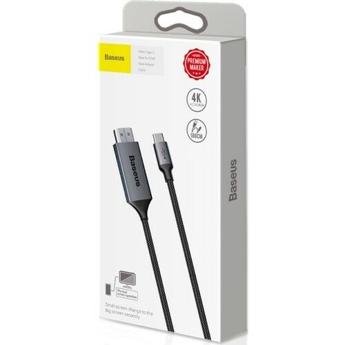 Baseus Type-C Girişi HDMI Dönüştüren Görüntü Aktarım Kablosu 1.80m