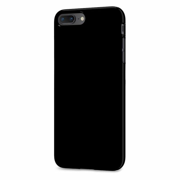 Spigen iPhone 8 Plus ile Uyumlu Kılıf Thin Fit Ultra İnce Jet Black