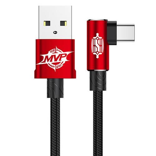 Baseus Type-C MVP Kablo 1 Metre Kırmızı