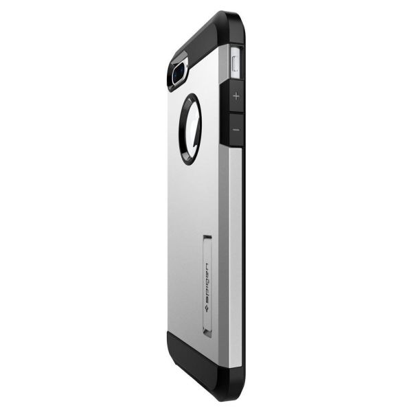 Spigen iPhone 7 Plus / 8 Plus ile Uyumlu Kılıf Tough Armor 2 Satin Silver