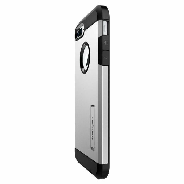 Spigen iPhone 7 Plus / 8 Plus ile Uyumlu Kılıf Tough Armor 2 Satin Silver