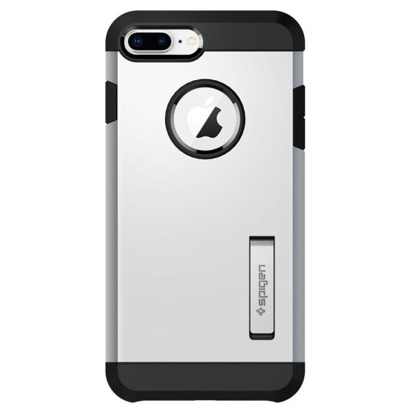 Spigen iPhone 7 Plus / 8 Plus ile Uyumlu Kılıf Tough Armor 2 Satin Silver