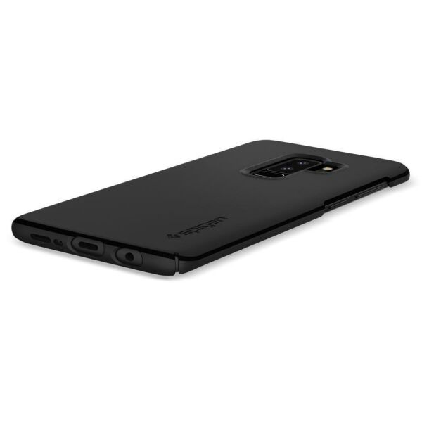 Spigen Galaxy S9 Plus ile Uyumlu Kılıf Thin Fit Black