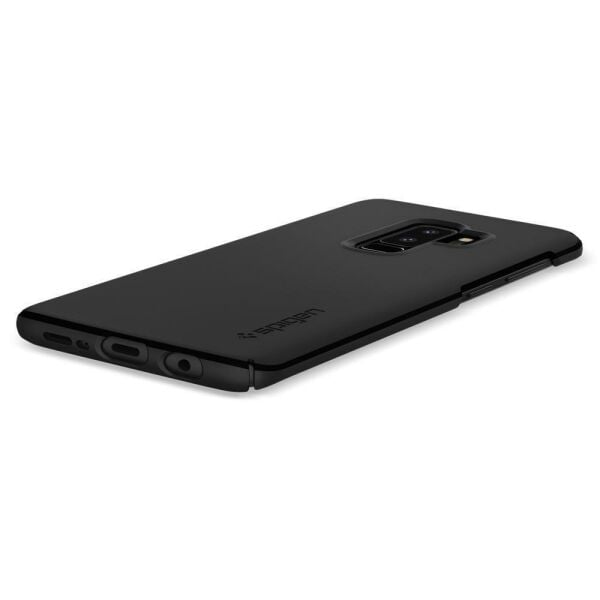 Spigen Galaxy S9 Plus ile Uyumlu Kılıf Thin Fit Black