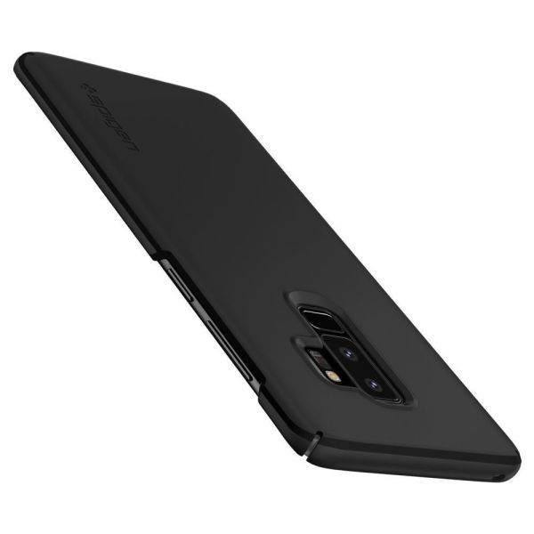 Spigen Galaxy S9 Plus ile Uyumlu Kılıf Thin Fit Black