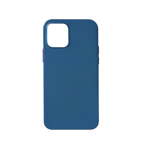 Keephone iPhone 12 (6.1'') ile Uyumlu Silikon Kılıf Mavi