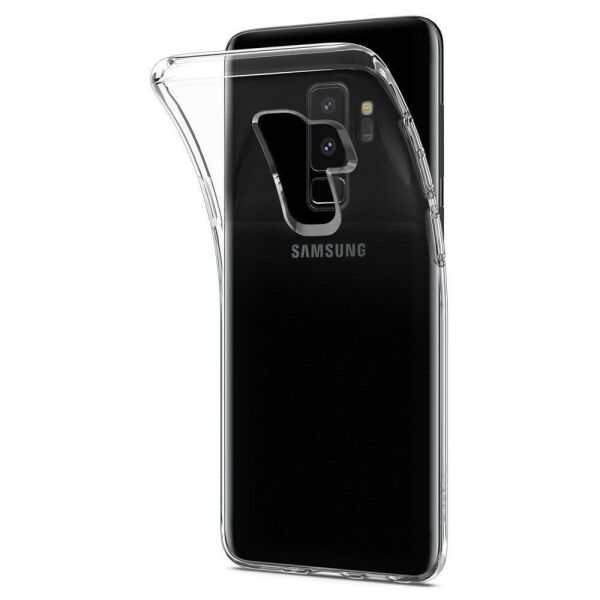 Spigen Galaxy S9 Plus ile Uyumlu Kılıf Liquid Crystal 4 Tarafı Koruma Crystal Clear