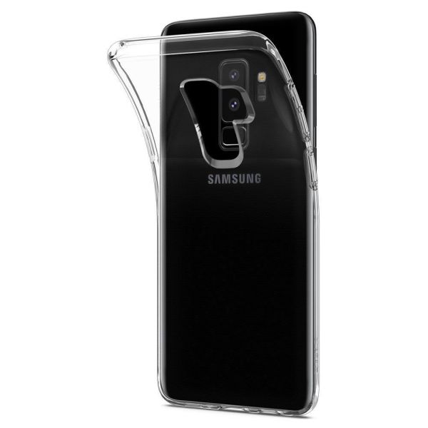 Spigen Galaxy S9 Plus ile Uyumlu Kılıf Liquid Crystal 4 Tarafı Koruma Crystal Clear