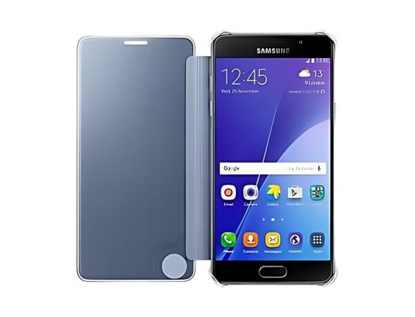 Galaxy A5 (2016) A510F ile Uyumlu Clear View Cover Siyah EF-ZA510CBEGWW